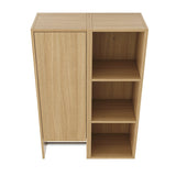Modern European furniture - Oak Wall-Mounted Bathroom Side Cabinet - www.oroa.com