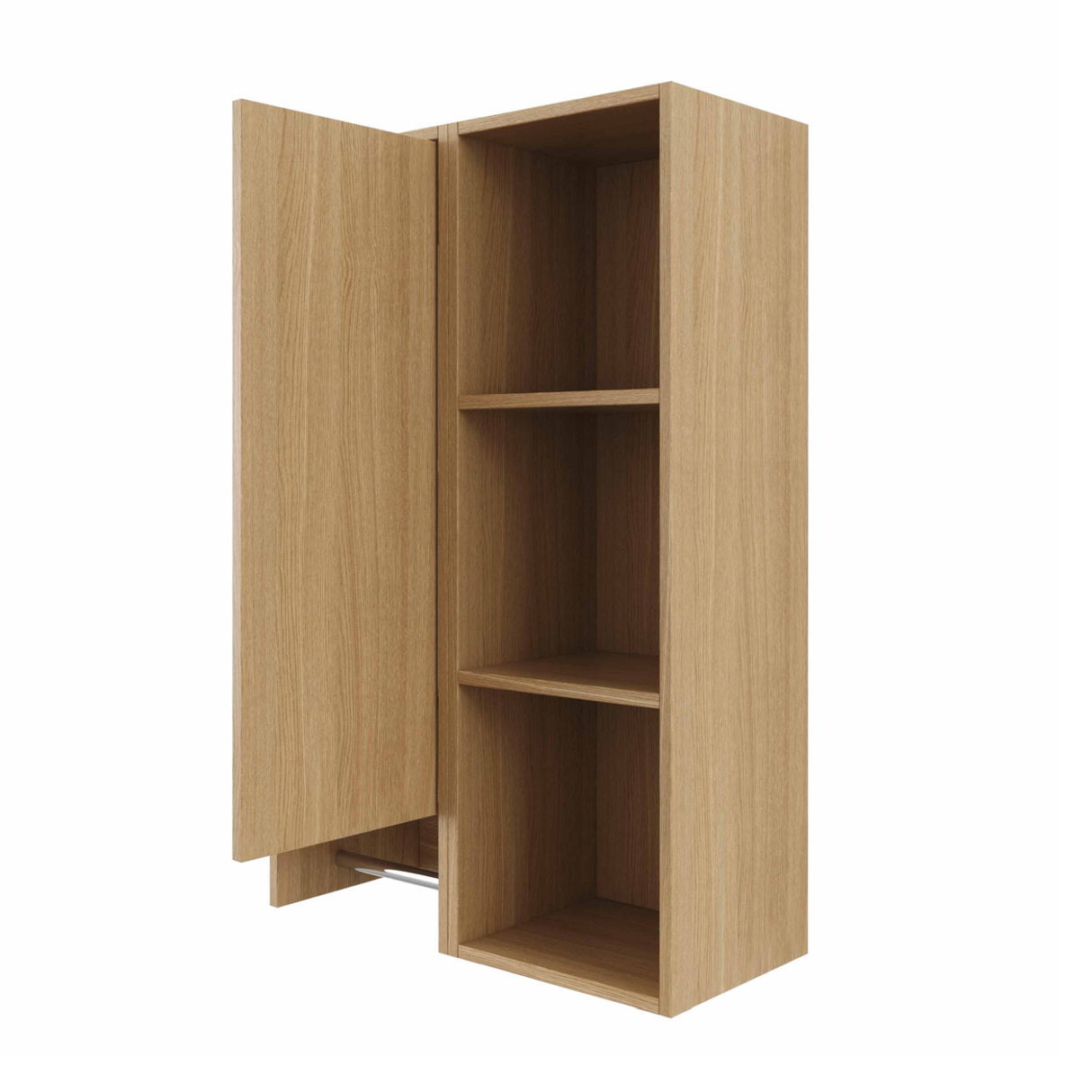 Modern European furniture - Oak Wall-Mounted Bathroom Side Cabinet - www.oroa.com
