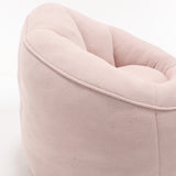 Pink Bean Bag Sofa Chair with Footrest | OROA Kids