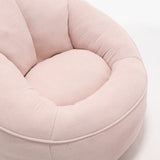 Pink Bean Bag Sofa Chair with Footrest | OROA Kids