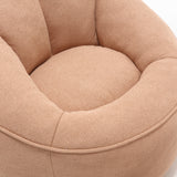 Tan Bean Bag Sofa Chair with Footrest | OROA Kids
