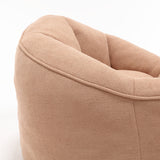 Tan Bean Bag Sofa Chair with Footrest | OROA Kids