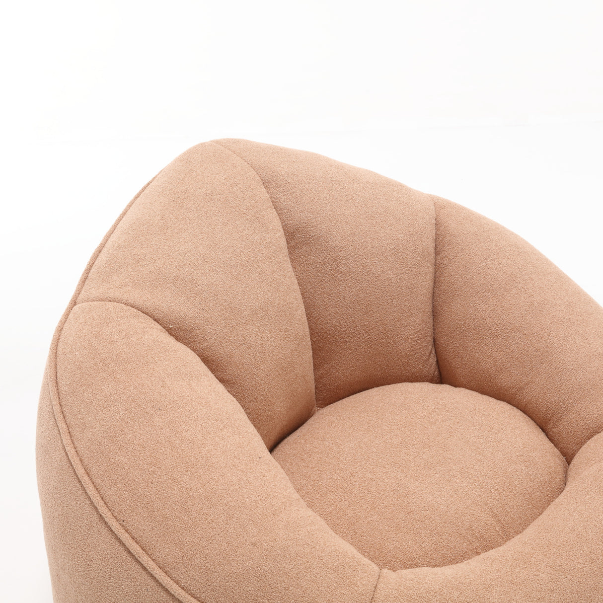 Tan Bean Bag Sofa Chair with Footrest | OROA Kids