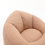Tan Bean Bag Sofa Chair with Footrest | OROA Kids
