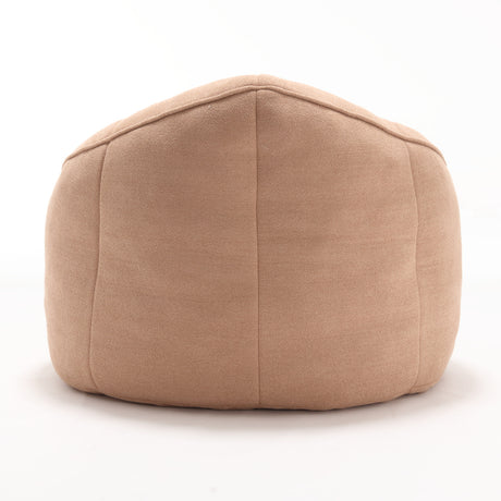 Tan Bean Bag Sofa Chair with Footrest | OROA Kids