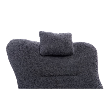 Dark Gray Upholstered Nursery Rocking Chair | OROA Kids