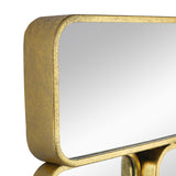 Modern European furniture - Gold Metal Framed Wall Mirror - www.oroa.com