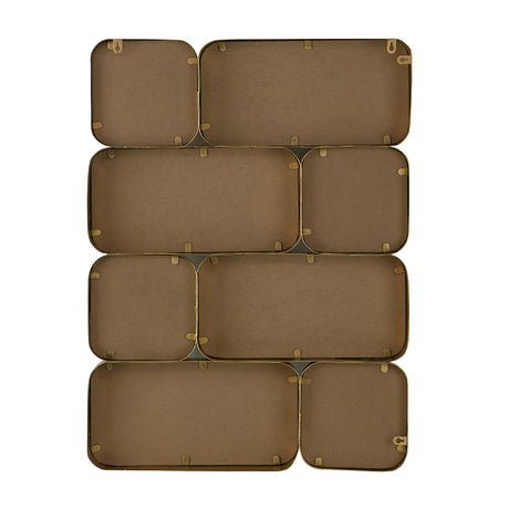 Modern European furniture - Gold Metal Framed Wall Mirror - www.oroa.com