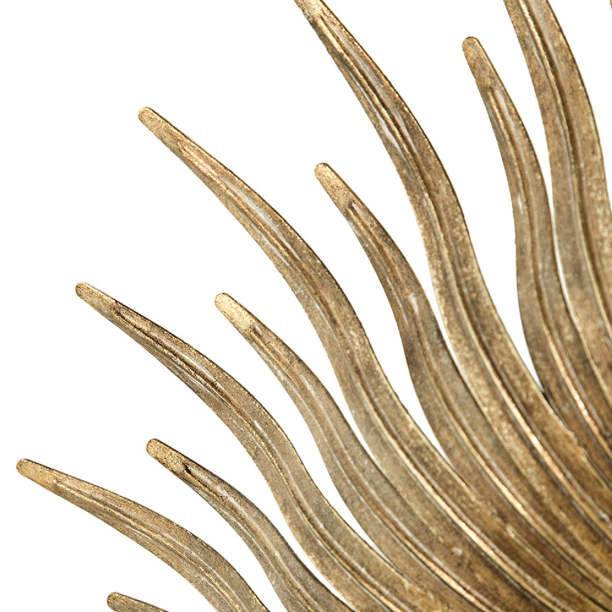 Modern European furniture - Gold Sunburst Metal Wall Mirror - www.oroa.com