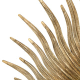 Modern European furniture - Gold Sunburst Metal Wall Mirror - www.oroa.com