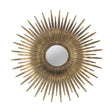Modern European furniture - Gold Sunburst Metal Wall Mirror - www.oroa.com