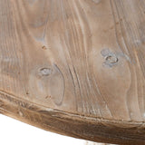 Antique Round Wood Dining Table | OROA