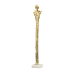 Modern European furniture - Elongated Gold Roman Statue - www.oroa.com