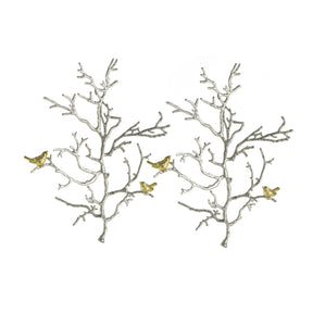 Metal Branch Wall Sculpture Set (2) - OROA - view 1