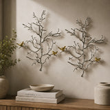 Metal Branch Wall Sculpture Set (2) | OROA