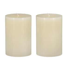 Modern European furniture - Ivory Soy Wax Pillar Candles, S/2 - www.oroa.com