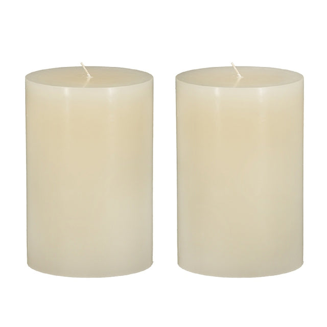 Modern European furniture - Ivory Soy Wax Pillar Candles, S/2 - www.oroa.com