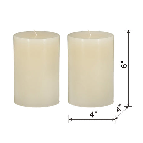 Modern European furniture - Ivory Soy Wax Pillar Candles, S/2 - www.oroa.com