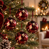 Glass Decorative Hanging Ball Christmas Tree Ornaments (4) | OROA