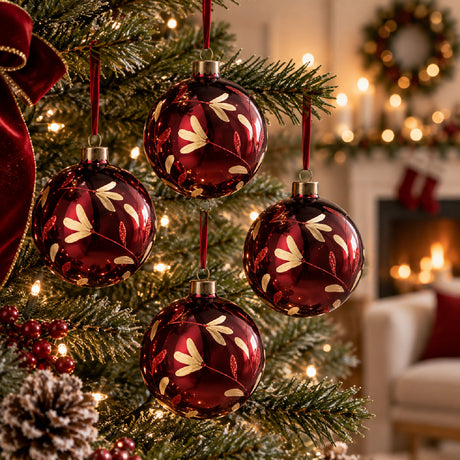 Glass Decorative Hanging Ball Christmas Tree Ornaments (4) - OROA - view 2