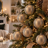 Golden Christmas Decorative Balls (6) | OROA