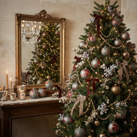 Glass Christmas Ball Ornaments (4) | OROA