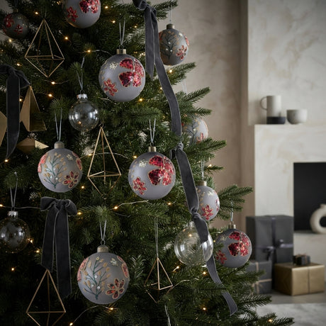 Glass Christmas Hanging Balls (12) | OROA