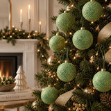 Glass Christmas Ball Ornaments Set (12) | OROA