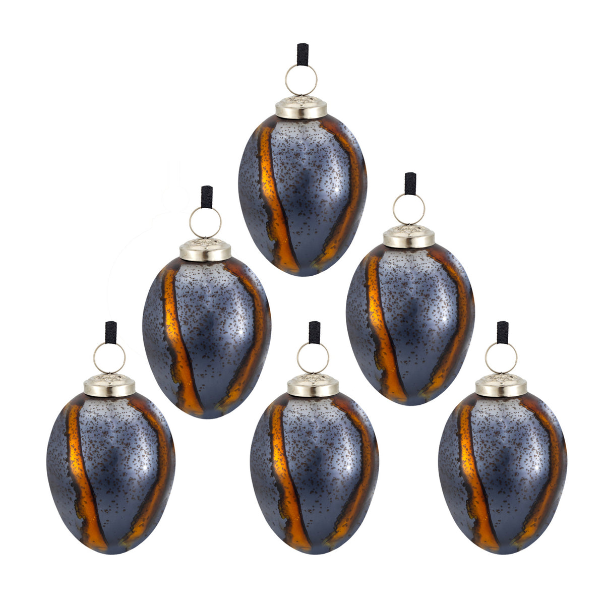 Egg Christmas Hanging Balls (6) | OROA