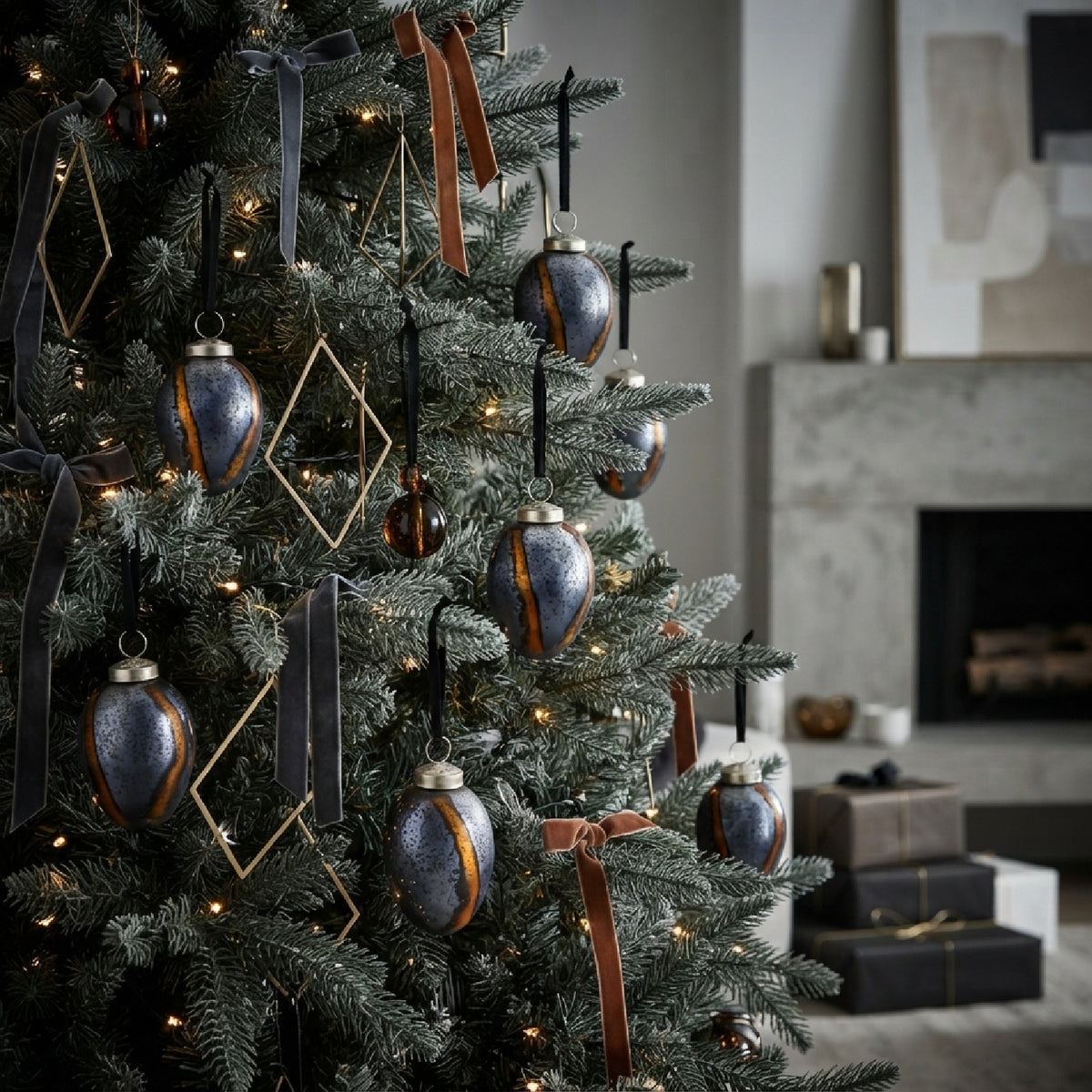 Egg Christmas Hanging Balls (6) | OROA