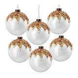 Glass Christmas Tree Hanging Balls (6) | OROA