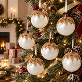 Glass Christmas Tree Hanging Balls (6) | OROA