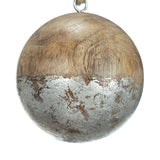 Wood Decorative Hanging Ball Christmas Tree Ornaments (4) | OROA