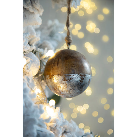 Wood Decorative Hanging Ball Christmas Tree Ornaments (4) - OROA - view 7