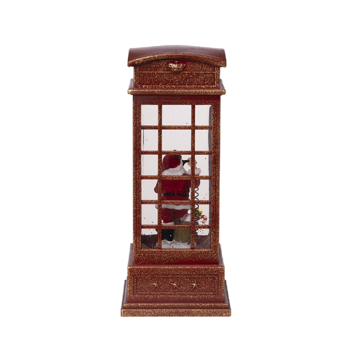 Phone Booth With Santa Christmas Decor | OROA
