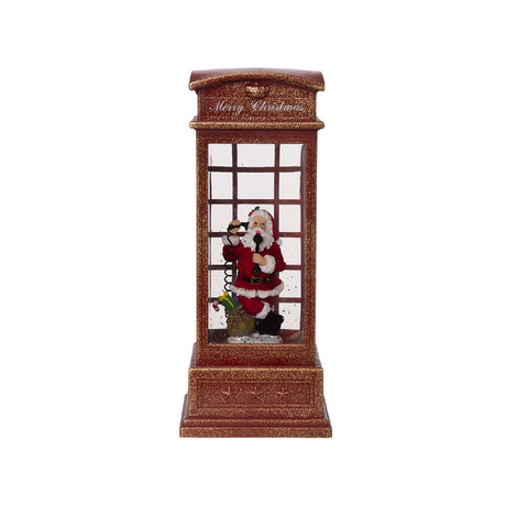 Phone Booth With Santa Christmas Decor | OROA