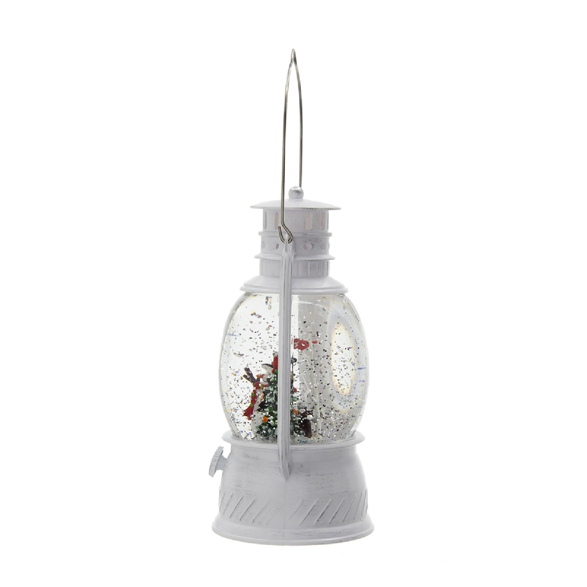Modern European furniture - White Christmas Snowman Lantern with LED Lights - www.oroa.com