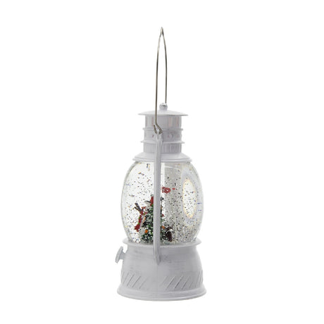 Modern European furniture - White Christmas Snowman Lantern with LED Lights - www.oroa.com