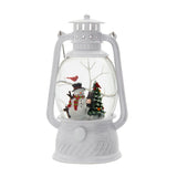 Modern European furniture - White Christmas Snowman Lantern with LED Lights - www.oroa.com