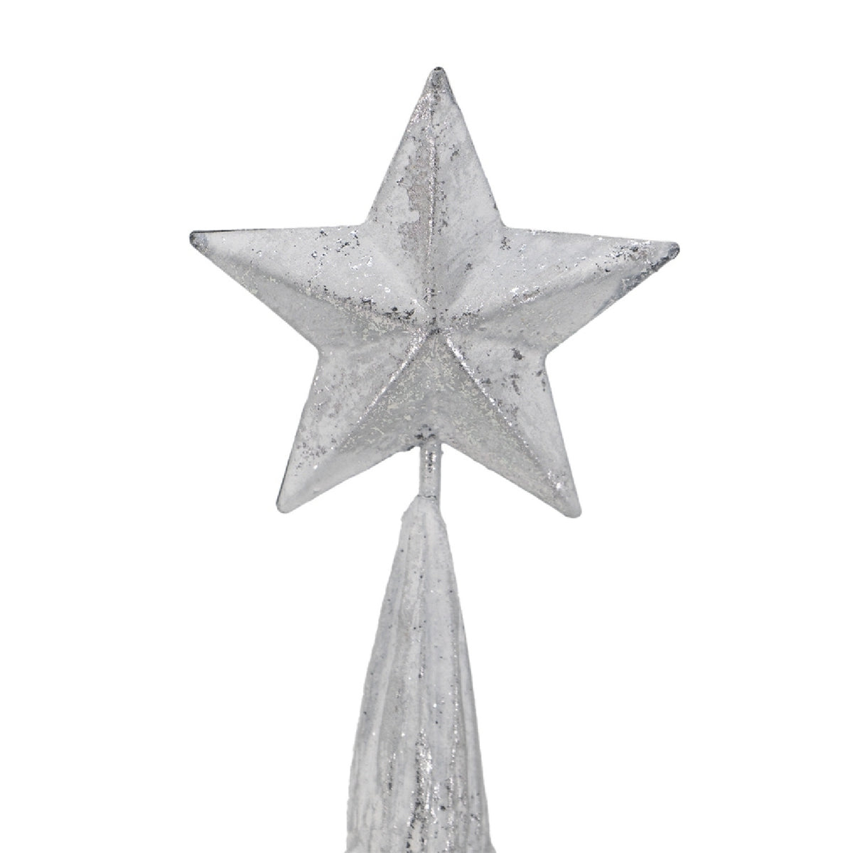 Resin White/Silver Christmas Tree (Set of 3) | OROA