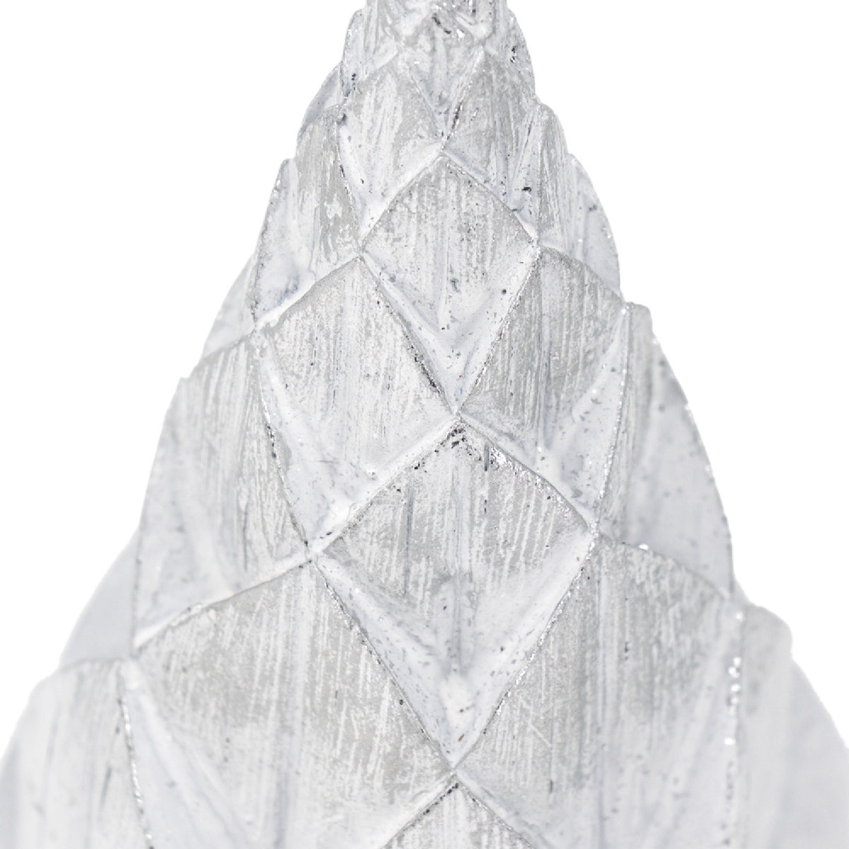 Resin White/Silver Christmas Tree (Set of 3) | OROA