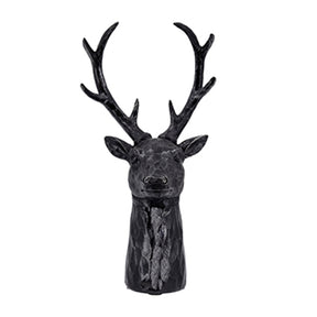 Modern European furniture - Black Darby Deer Head Statue - www.oroa.com