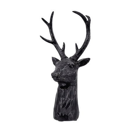 Black Darby Deer Head Statue | OROA