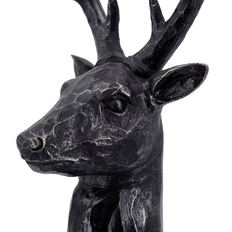 Black Darby Deer Head Statue | OROA