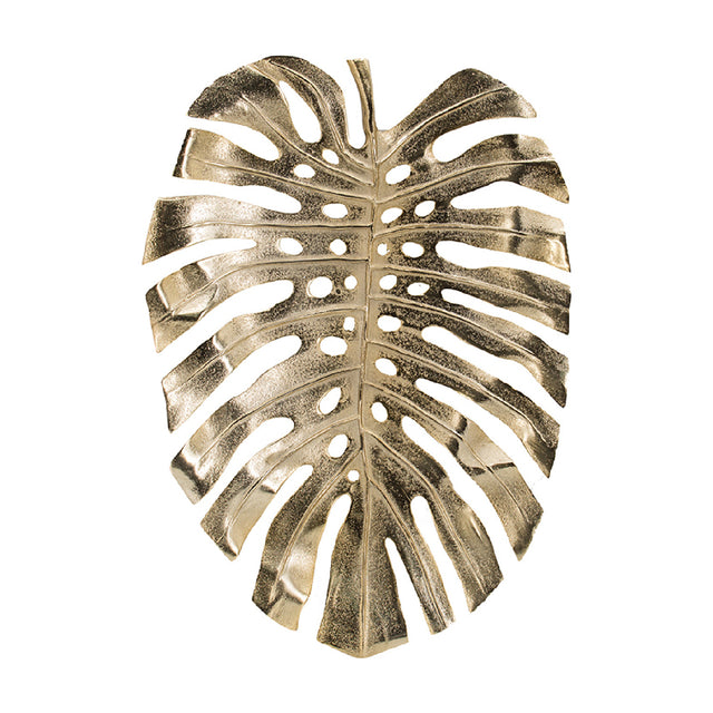 Modern European furniture - Gold Monstera Leaf Wall Decor - www.oroa.com