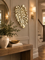 Modern European furniture - Gold Monstera Leaf Wall Decor - www.oroa.com