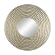 Modern European furniture - Silver Round Wall Mounted Mirror - www.oroa.com
