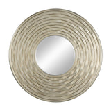 Modern European furniture - Silver Round Wall Mounted Mirror - www.oroa.com