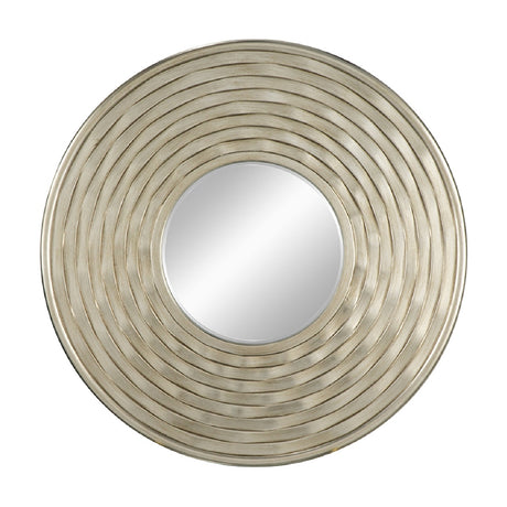 Modern European furniture - Silver Round Wall Mounted Mirror - www.oroa.com