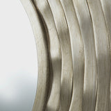 Modern European furniture - Silver Round Wall Mounted Mirror - www.oroa.com